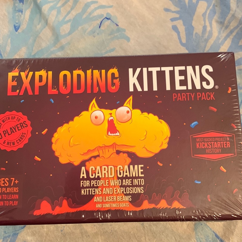 New in box Expliding Kittens Party Pack Game